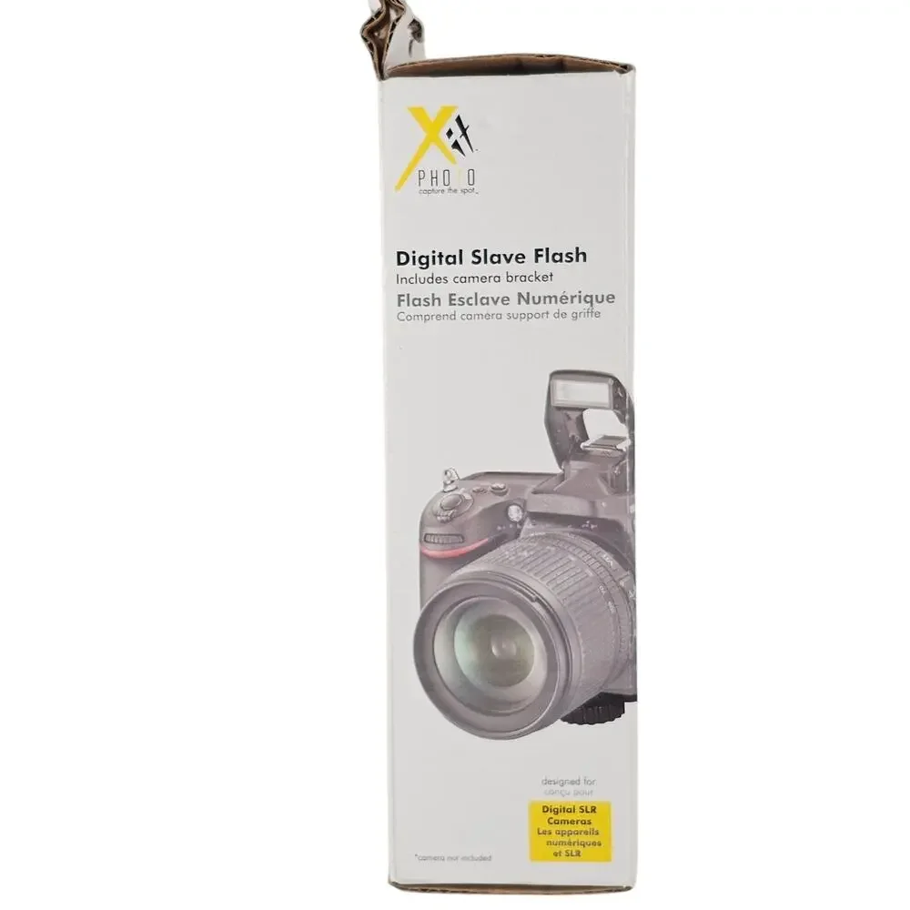 Xit XTDF Digital Slave Flash with Bracket for DSLR SLR Cameras New Open Box
